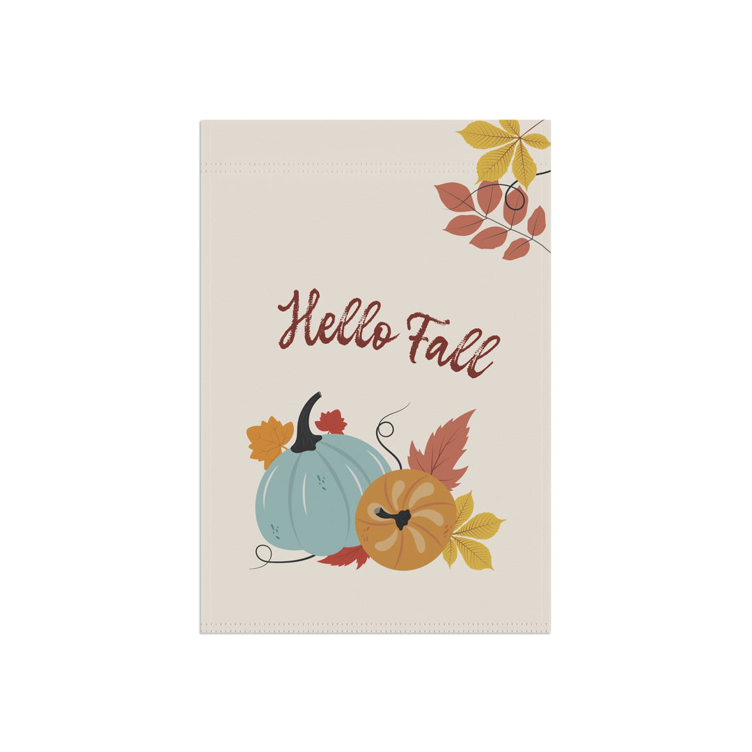 Double-sided Garden & House Banner / Fall Pumpkins - Hello Fall