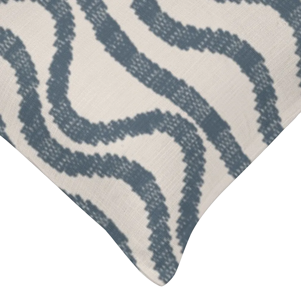 Ikat Fusion Coordinates Pair – Sand &amp; Sea Geometric (Marine)
