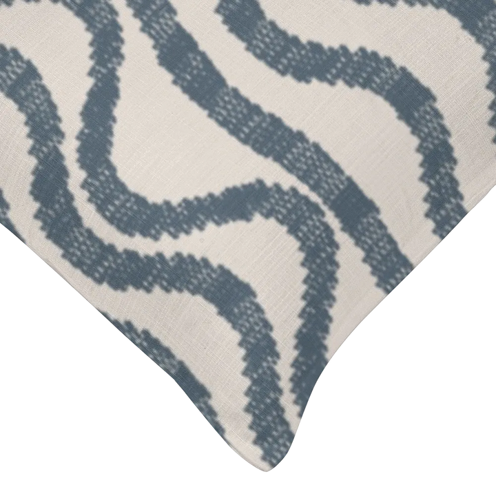 Ikat Fusion Coordinates Pair – Sand &amp; Sea Geometric (Marine)