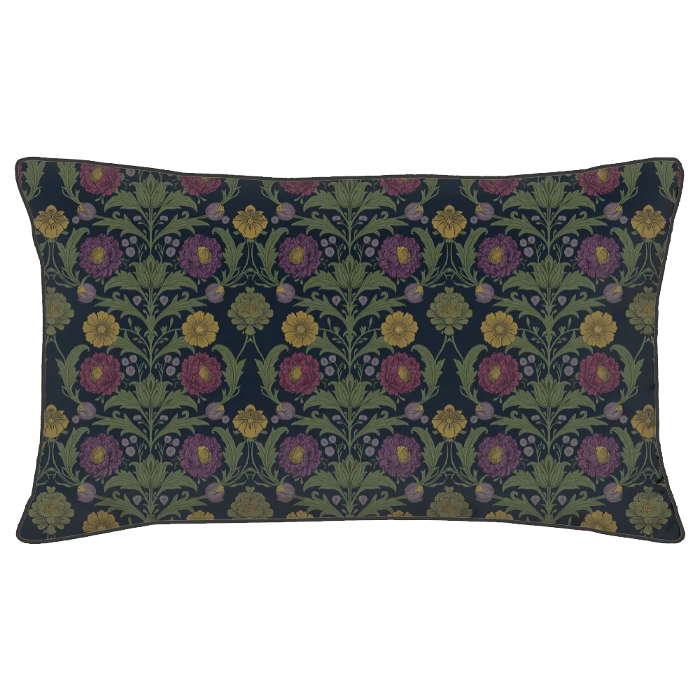 Sunlit Garden™ Piped Edge Duvet Cover Set - Library Jewels