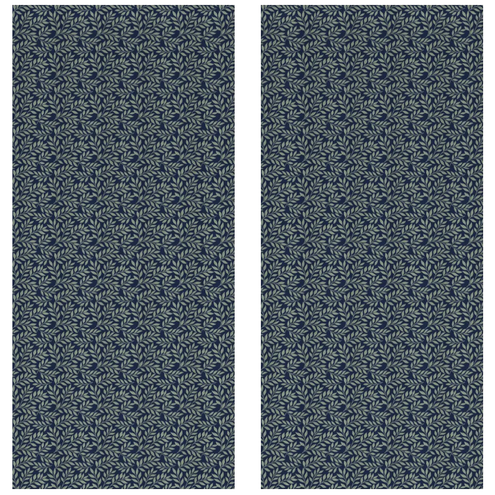 Verdant Fig™ Curtain Panel Set (2 Panels) – Leaf (Ink)