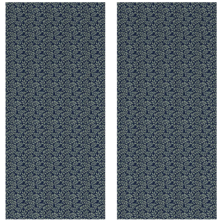 Verdant Fig™ Curtain Panel Set (2 Panels) – Leaf (Ink)