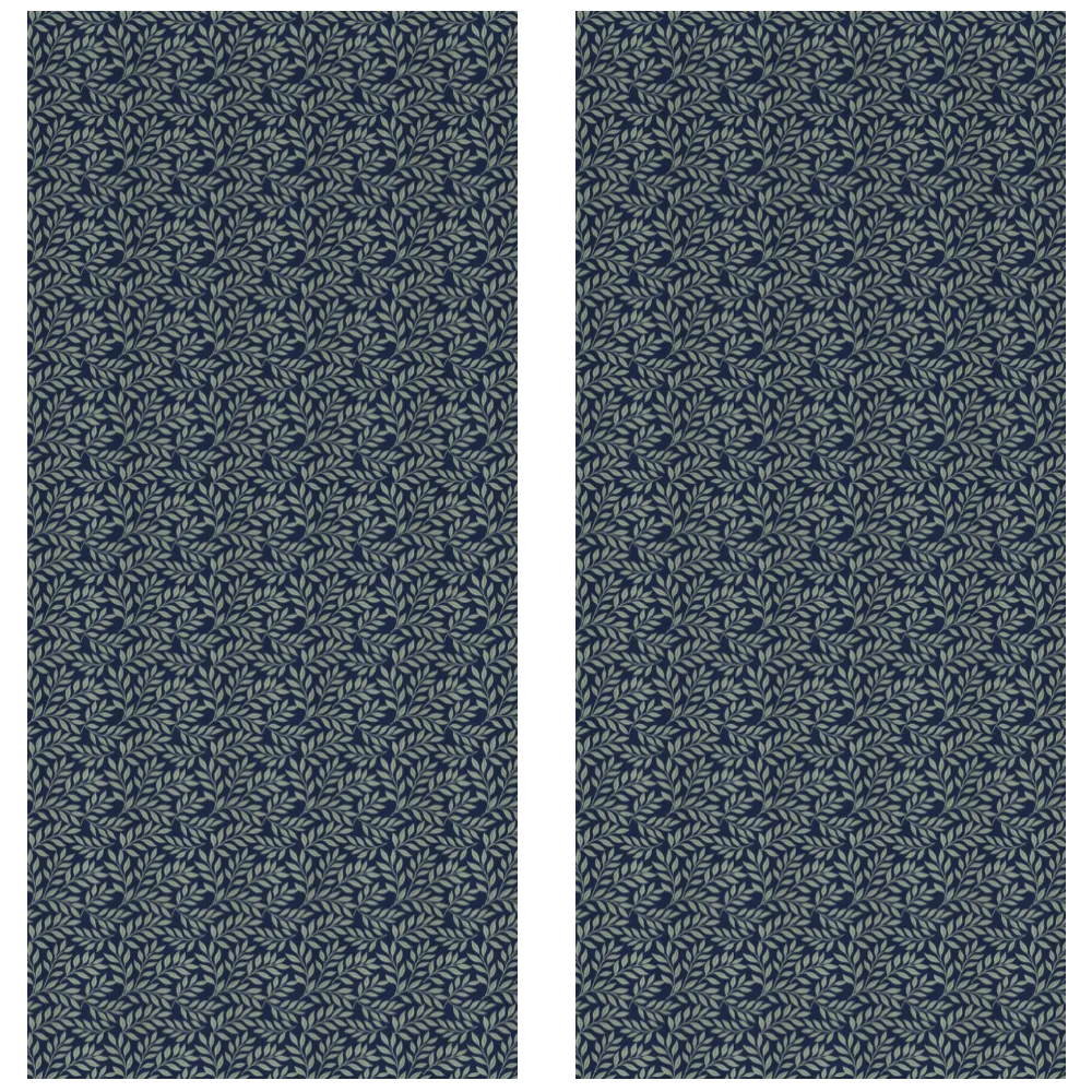 Verdant Fig™ Curtain Panel Set (2 Panels) – Leaf (Ink)