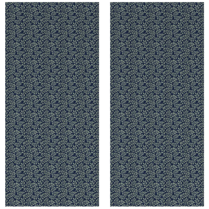 Verdant Fig™ Curtain Panel Set (2 Panels) – Leaf (Ink)