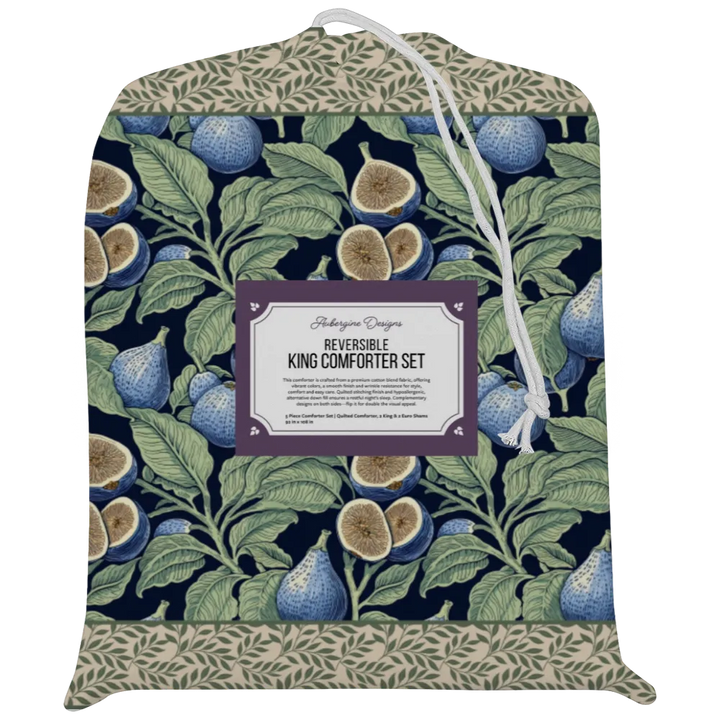 Verdant Fig™ Reversible Comforter Set - Fig &amp; Ink