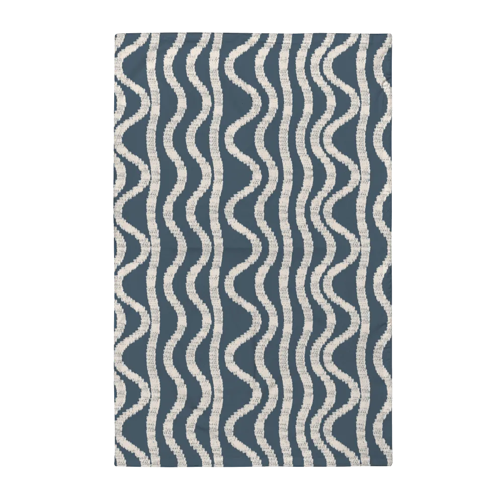 Ikat Fusion Tea Towel Set (6) – Sand &amp; Sea (Geometric)