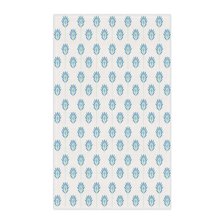 Cotton Twill Tea Towel / Fronds - Color + White