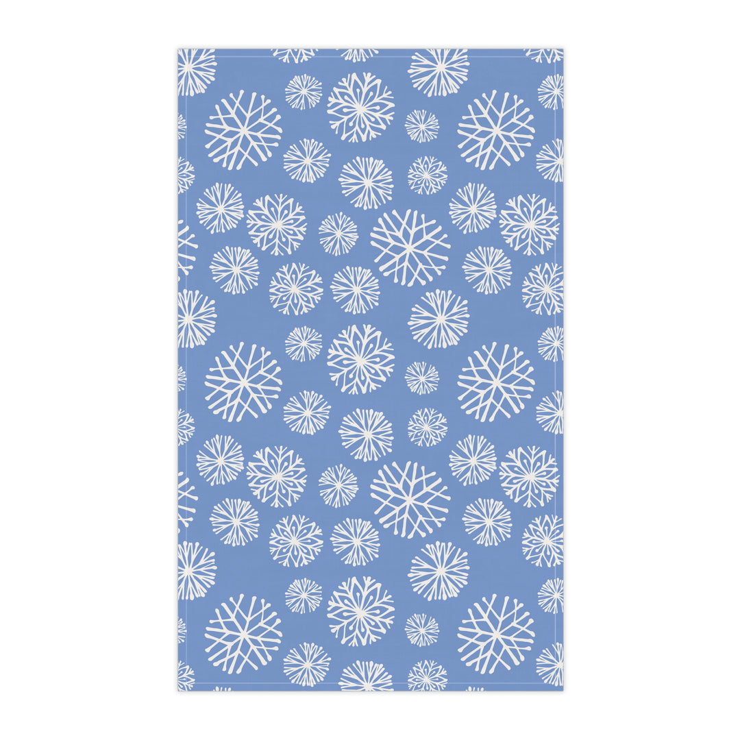 Cotton Twill Tea Towel / Winter Snowflakes