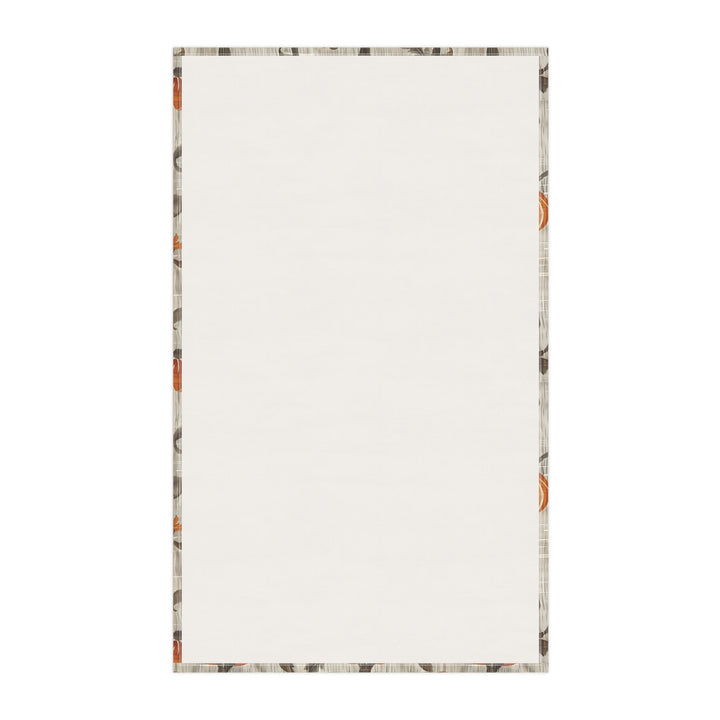 Cotton Twill Tea Towel / Fall Ikat - Squash on Linen