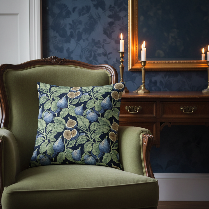 Verdant Fig™ Dutch Velvet Decorative Pillow - Fig &amp; Ink