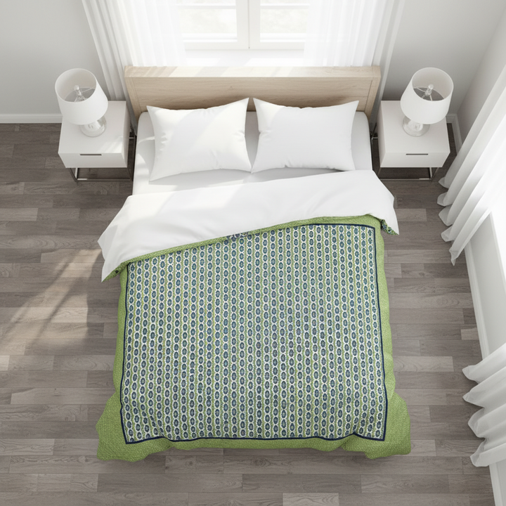 Kelp Ribbon Duvet Cover Set | Ikat Fusion Collection