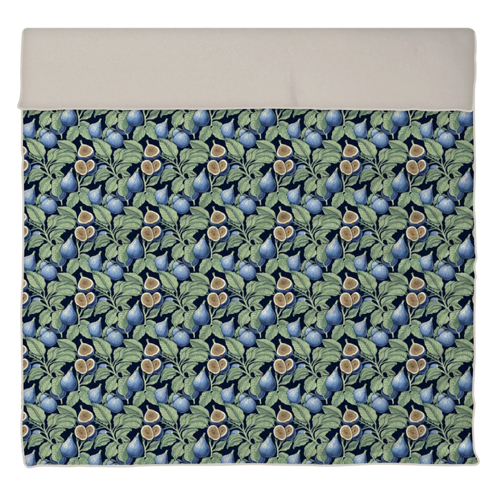 Verdant Fig™ Piped Edge Duvet Cover Set - Fig &amp; Ink