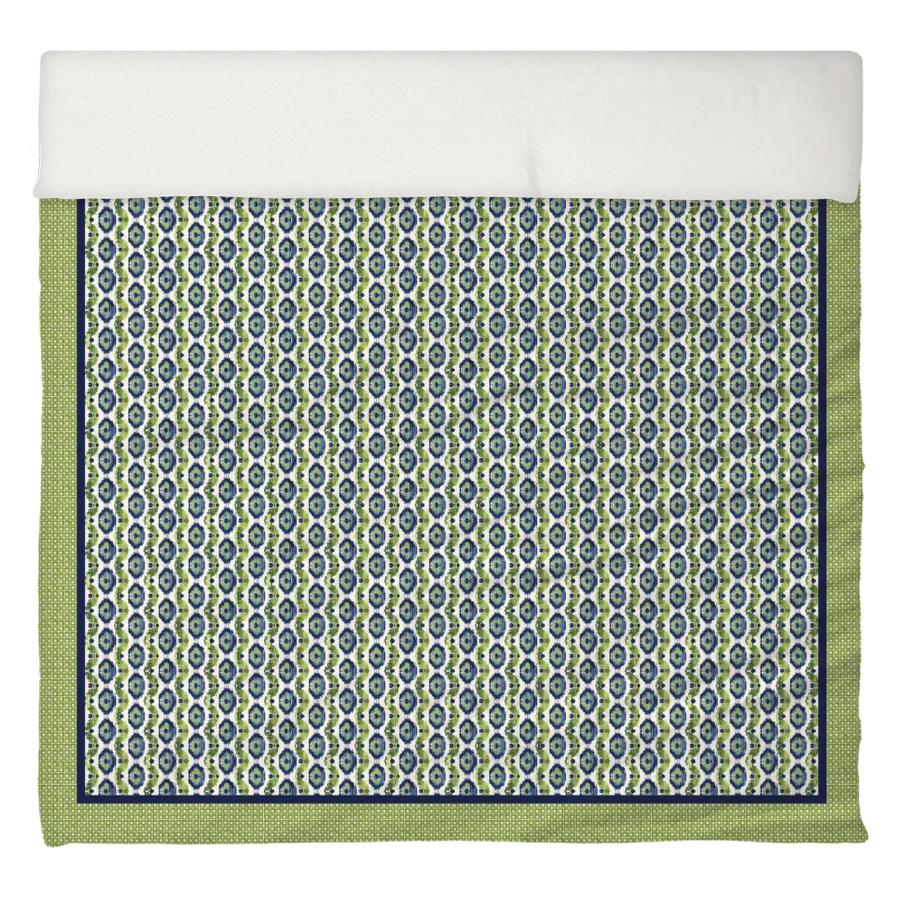 Kelp Ribbon Duvet Cover Set | Ikat Fusion Collection