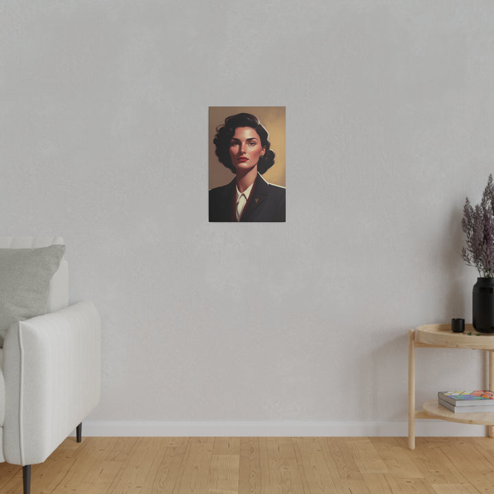 Vertical Matte Canvas / Confident Women Portrait Series - Jara