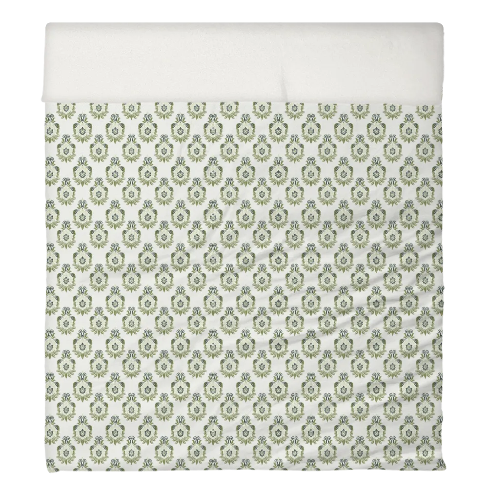 Blues &amp; Greens Anthology Duvet Cover Set – Ikat (Leapfrog)