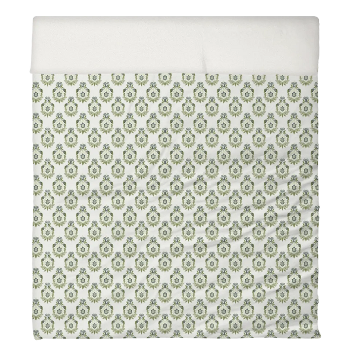 Blues &amp; Greens Anthology Duvet Cover Set – Ikat (Leapfrog)