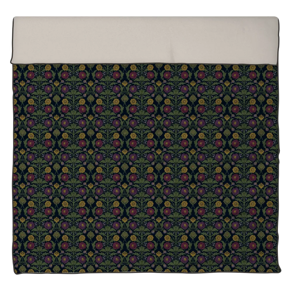 Sunlit Garden™ Piped Edge Duvet Cover Set - Library Jewels