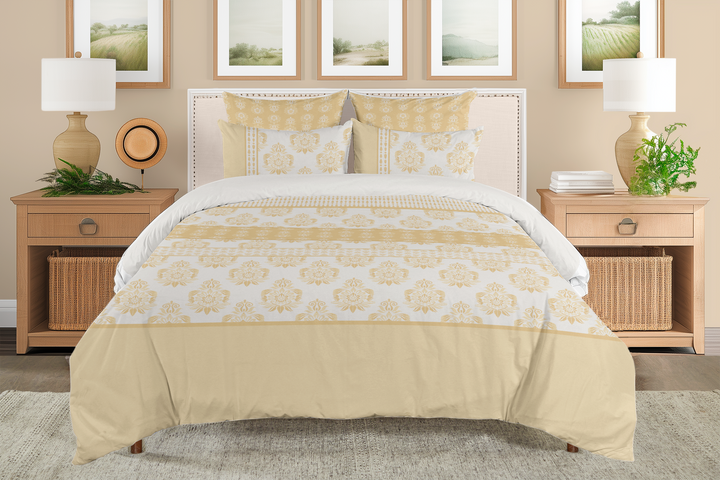 5 Piece Cotton Duvet Cover Set - Queen | Jaira (SW Naturally Refined Collection)