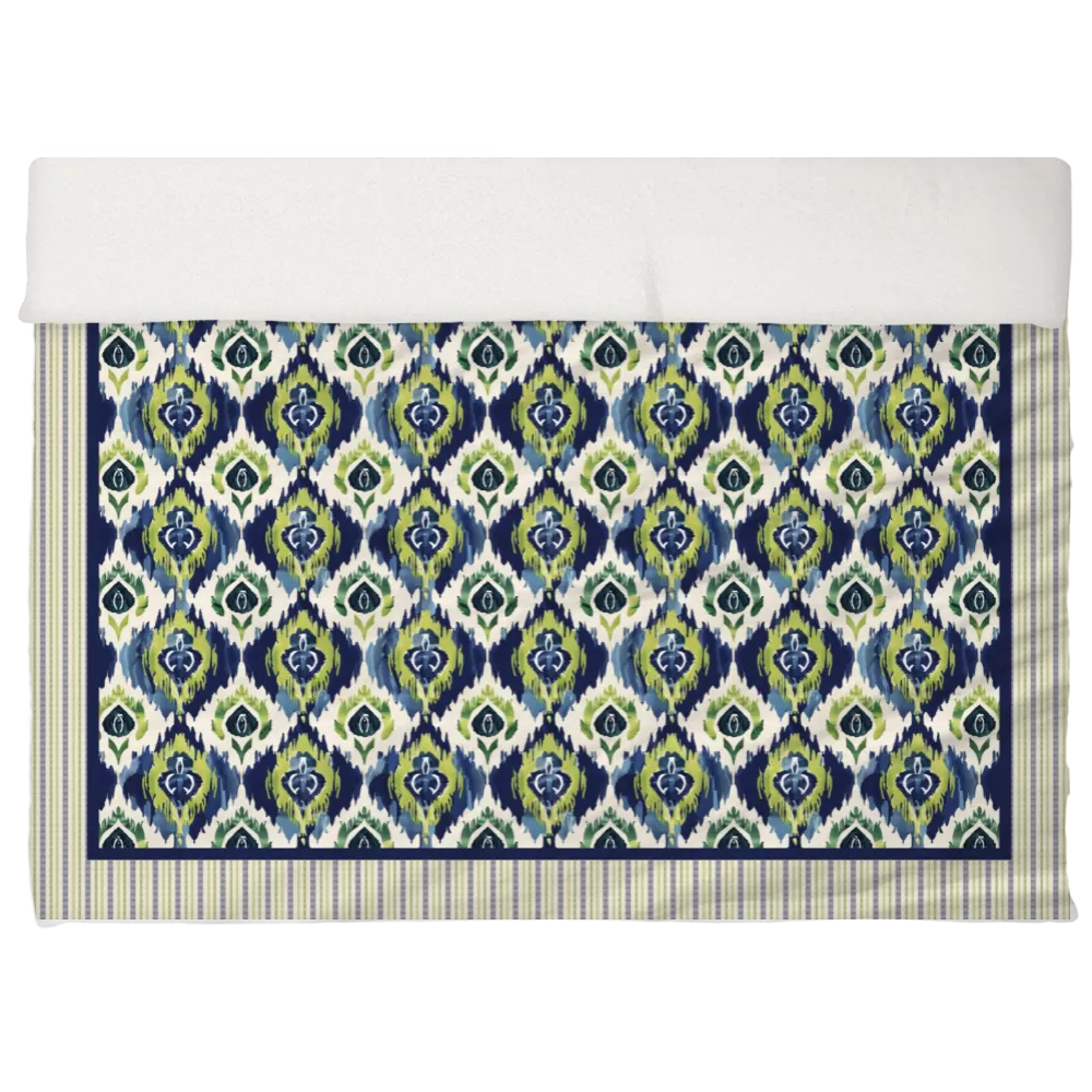 Peridot Blues Duvet Cover Set | Ikat Fusion Collection