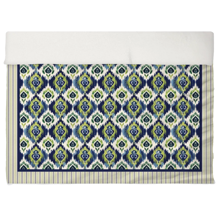 Peridot Blues Duvet Cover Set | Ikat Fusion Collection