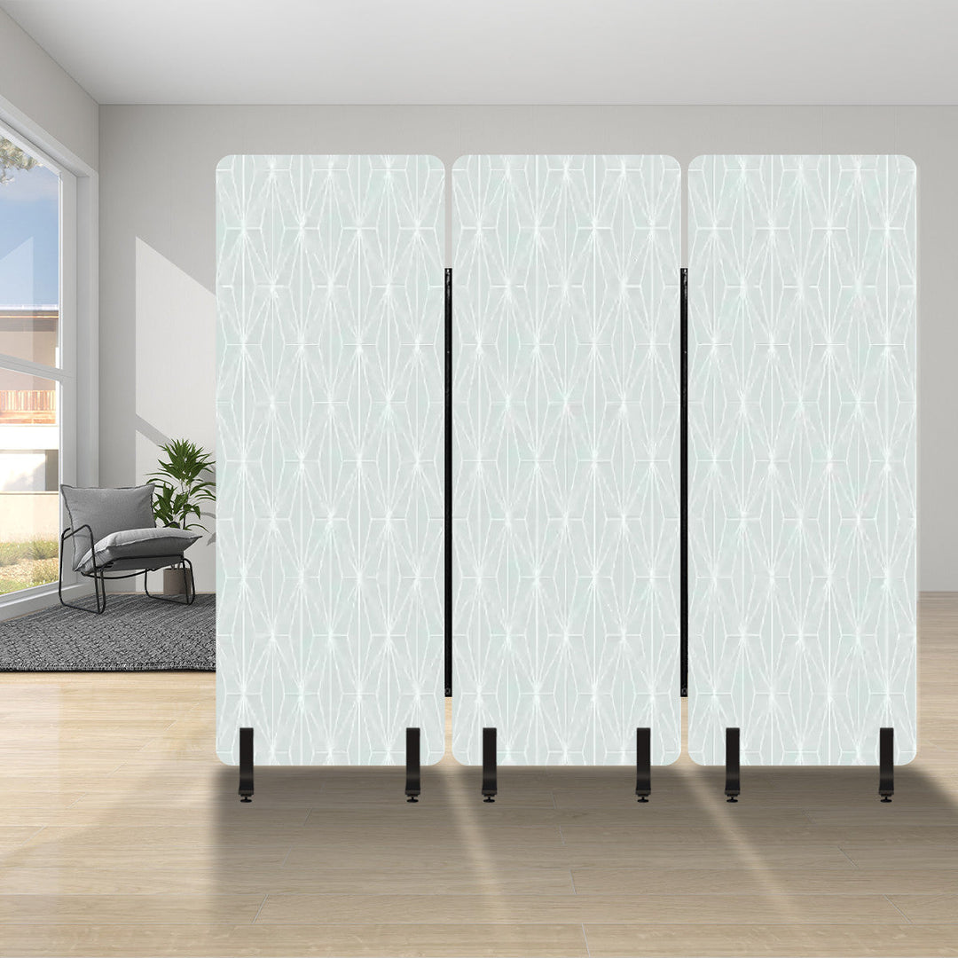 3 Panel Sound-Absorbing Room Divider / Deco Diamonds