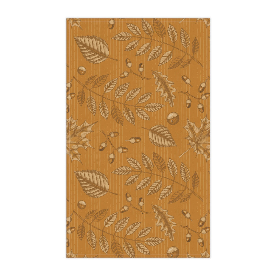 Cotton Twill Tea Towel / Cozy Leaves