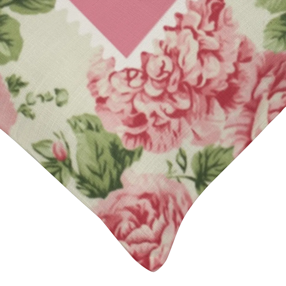 Sharron Floral Lumbar Pillow – Personalized Panel | Vintage Cottage Collection