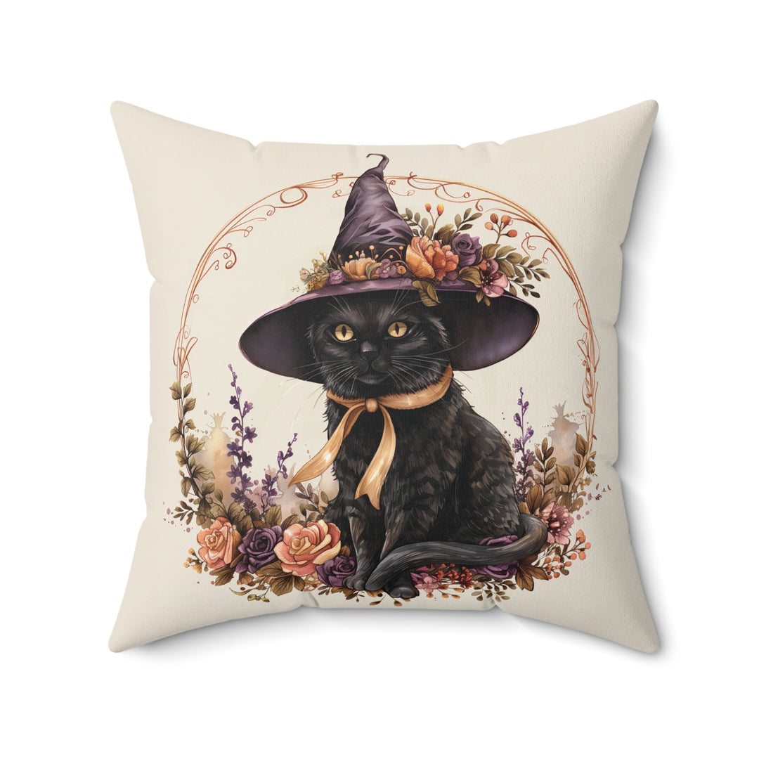 Microsuede Cushion / Halloween Art / Boho Cats