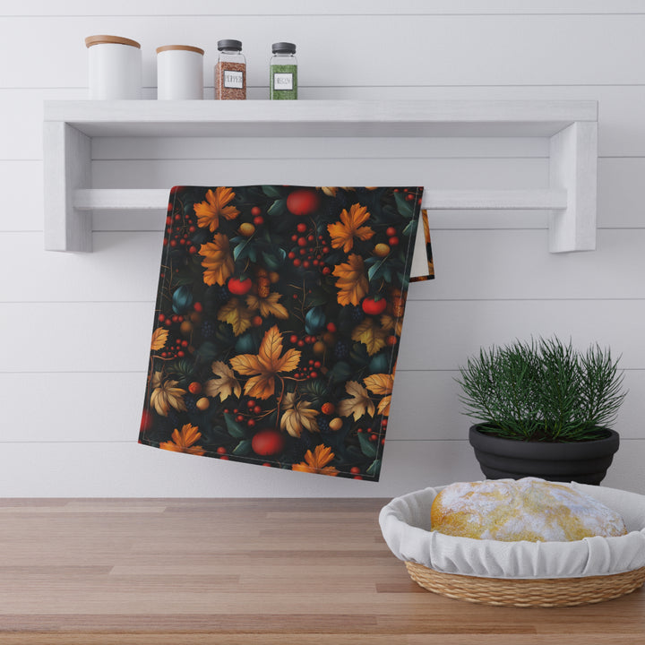 Cotton Twill Tea Towel / Moody Fall - Berries Melange