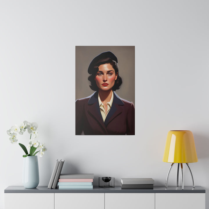 Vertical Matte Canvas / Confident Women Portrait Series - Colette