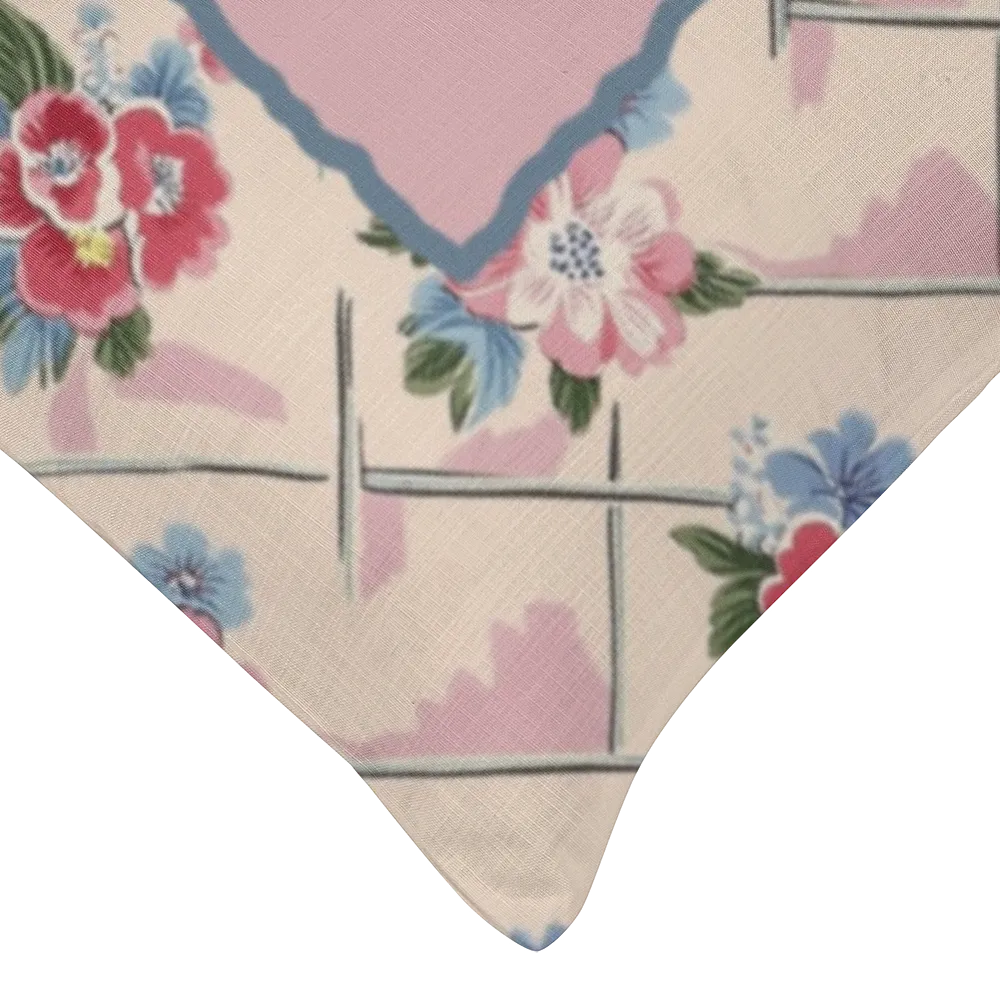 Winifred Floral Lumbar Pillow – Personalized Panel | Vintage Cottage Collection