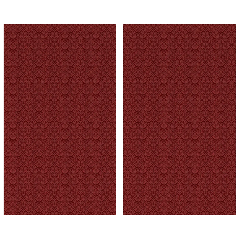 Midnight Garden™ Cotton Blend Curtain Panel Set (2 Panels) – Damask