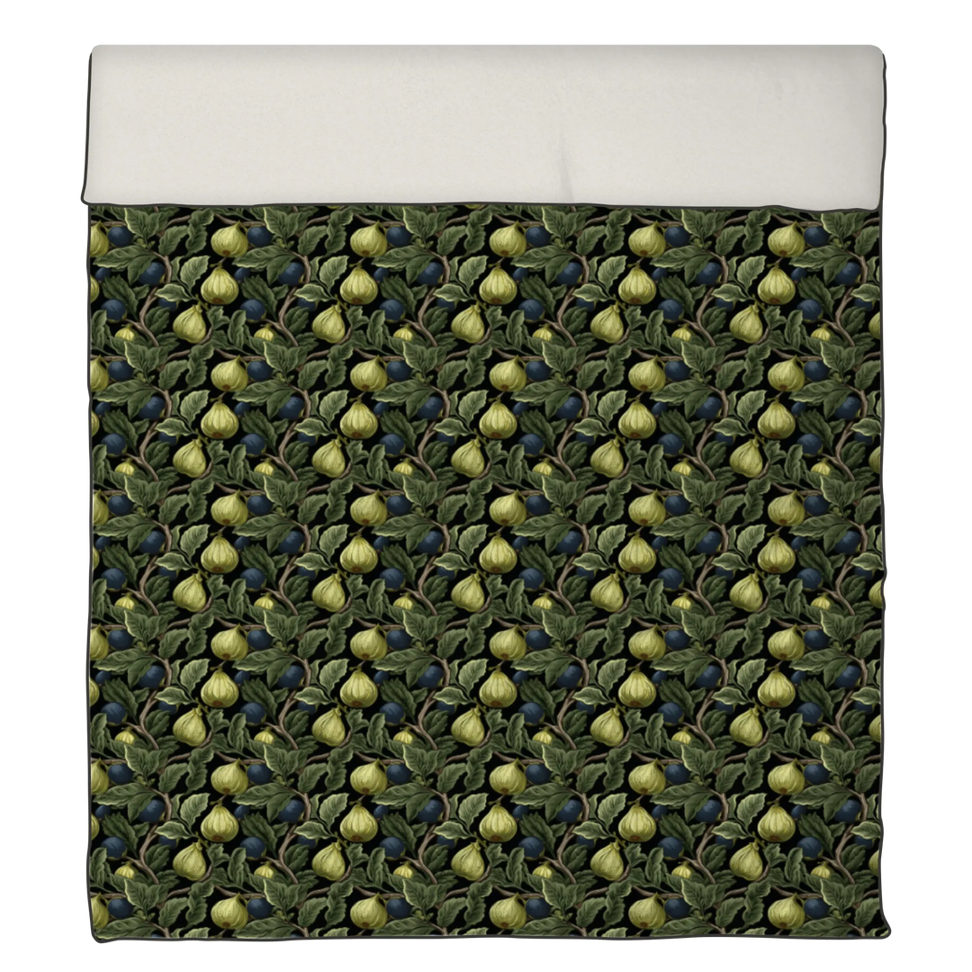 Verdant Fig™ Piped Edge Duvet Cover Set - Verdant Fig