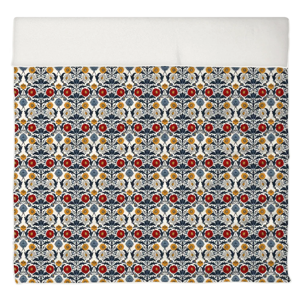 Sunlit Garden™ Piped Edge Duvet Cover Set - Heritage Garden