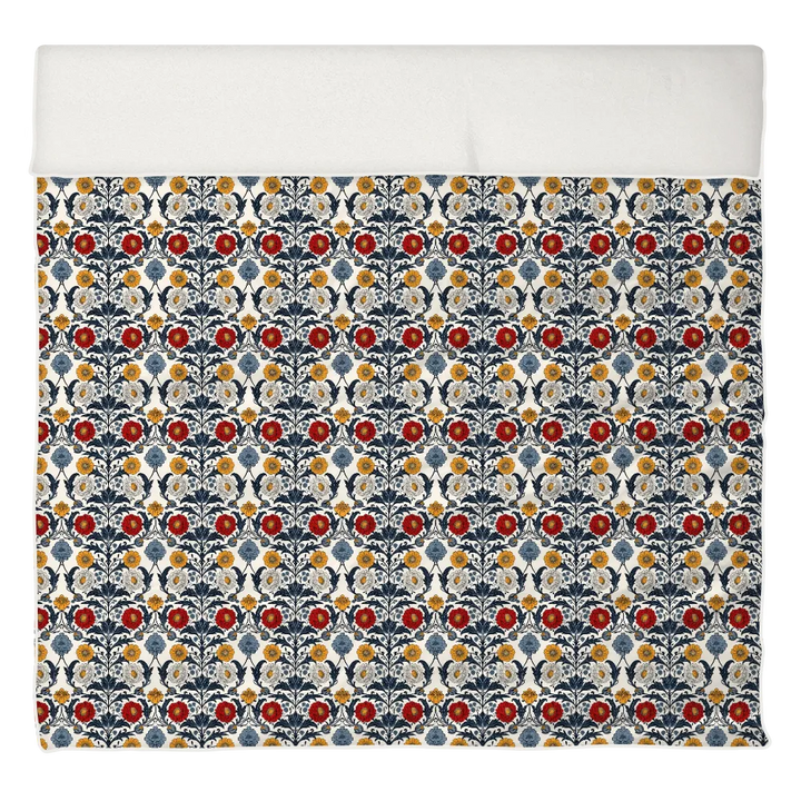Sunlit Garden™ Piped Edge Duvet Cover Set - Heritage Garden