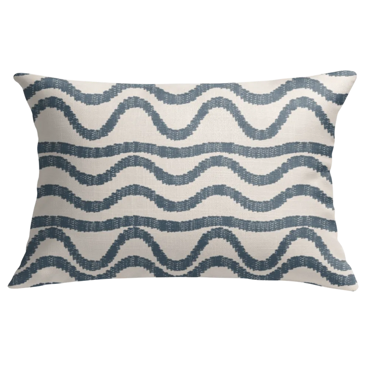 Ikat Fusion Coordinates Pair – Sand &amp; Sea Geometric (Marine)