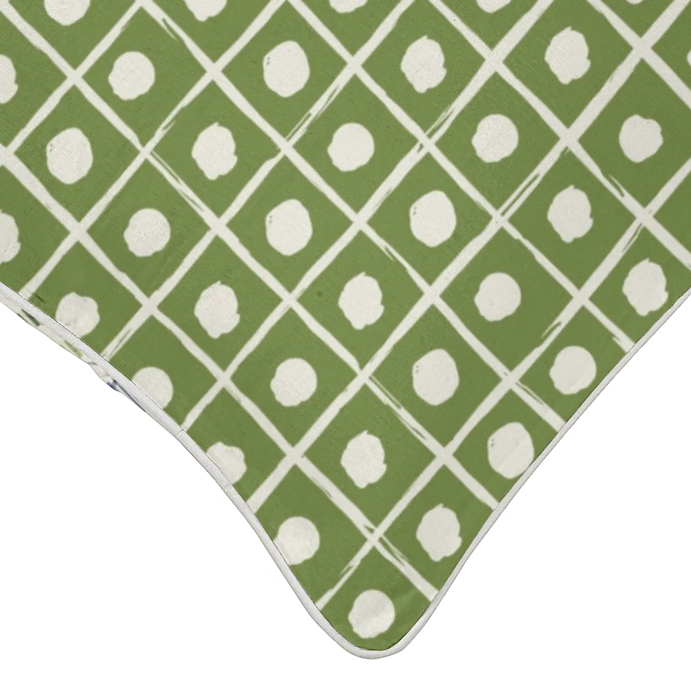 Ikat Fusion Coordinates Pair – Kelp Ribbon (Green)