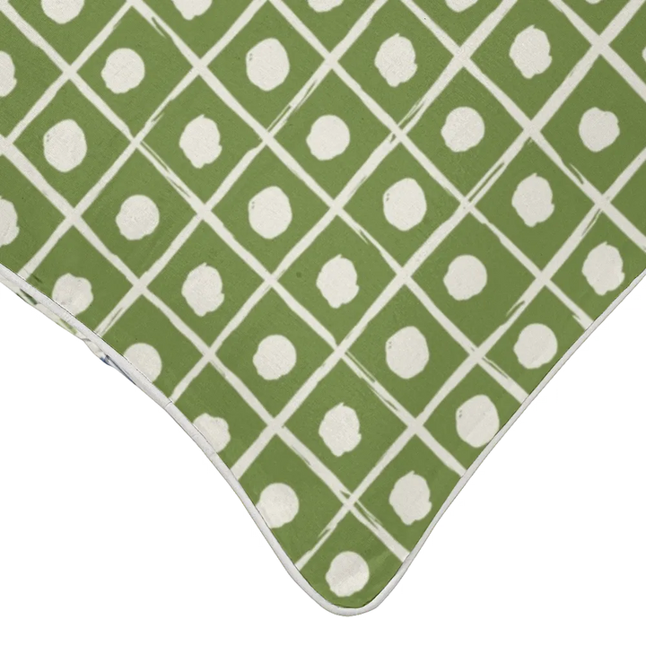 Ikat Fusion Coordinates Pair – Kelp Ribbon (Green)