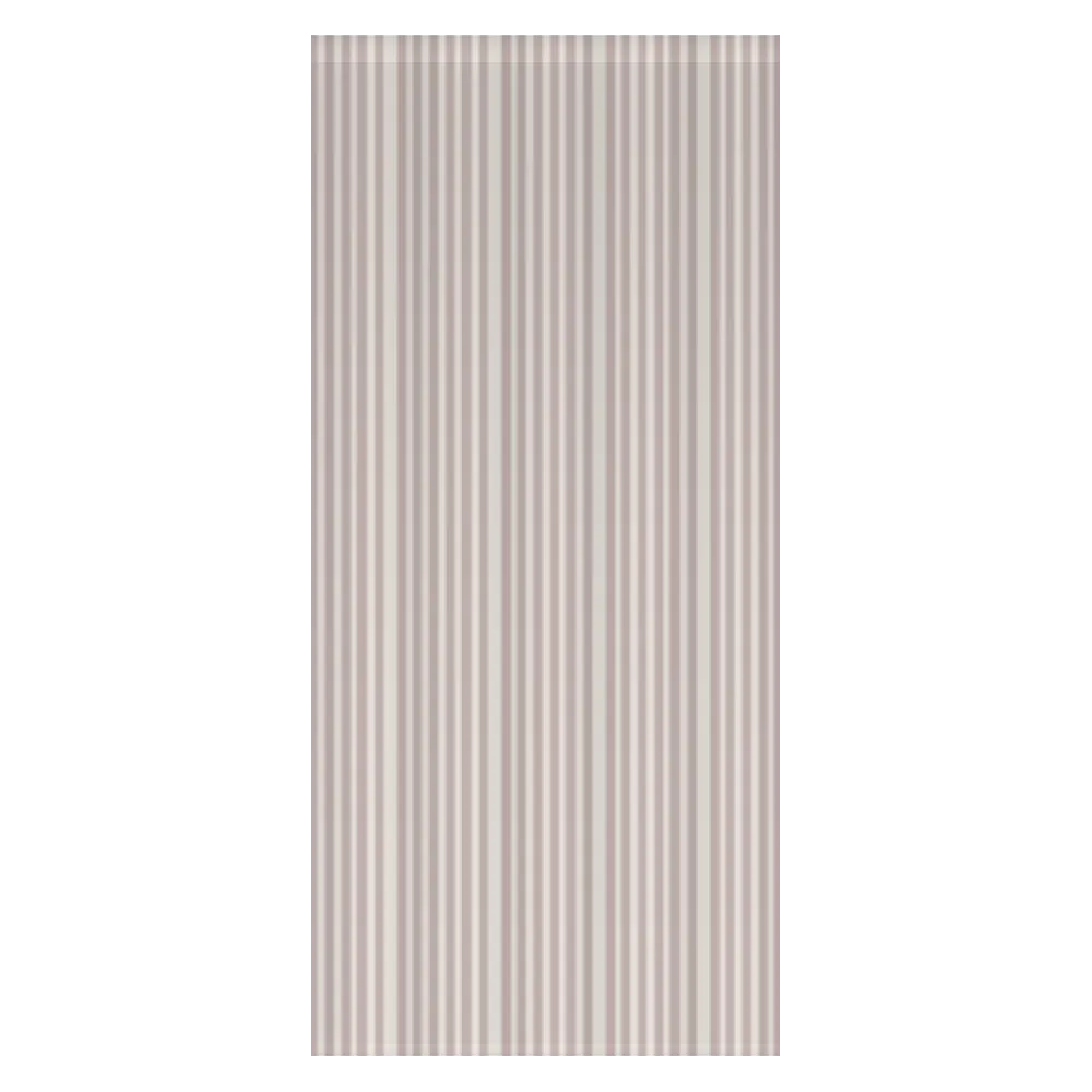 Window Curtain Set - Cotton Blend (2 Panels) | French Stripe - Dusty Lilac