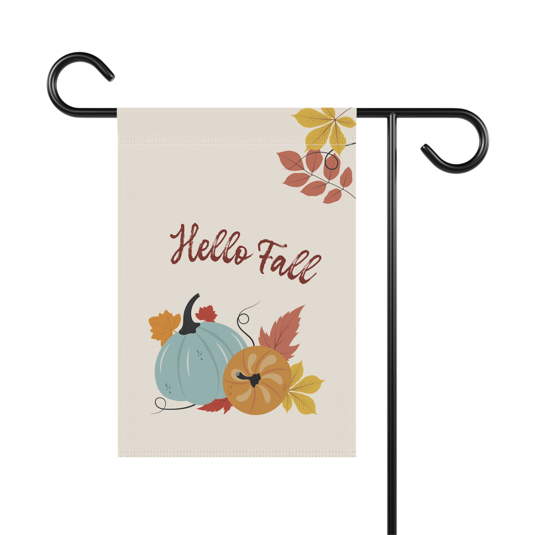 Double-sided Garden & House Banner / Fall Pumpkins - Hello Fall