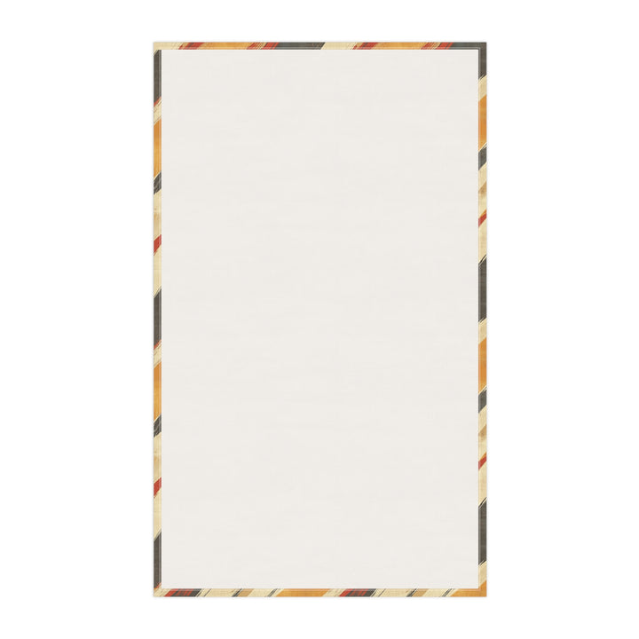 Cotton Twill Tea Towel / Geometric Abstract in Fall Colors