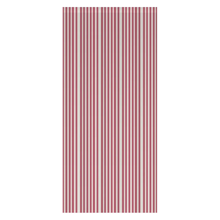 Window Curtain Set - Cotton Blend (2 Panels) | French Stripe - Rouge