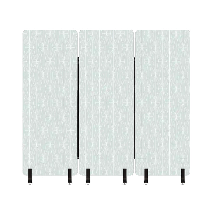 3 Panel Sound-Absorbing Room Divider / Deco Diamonds