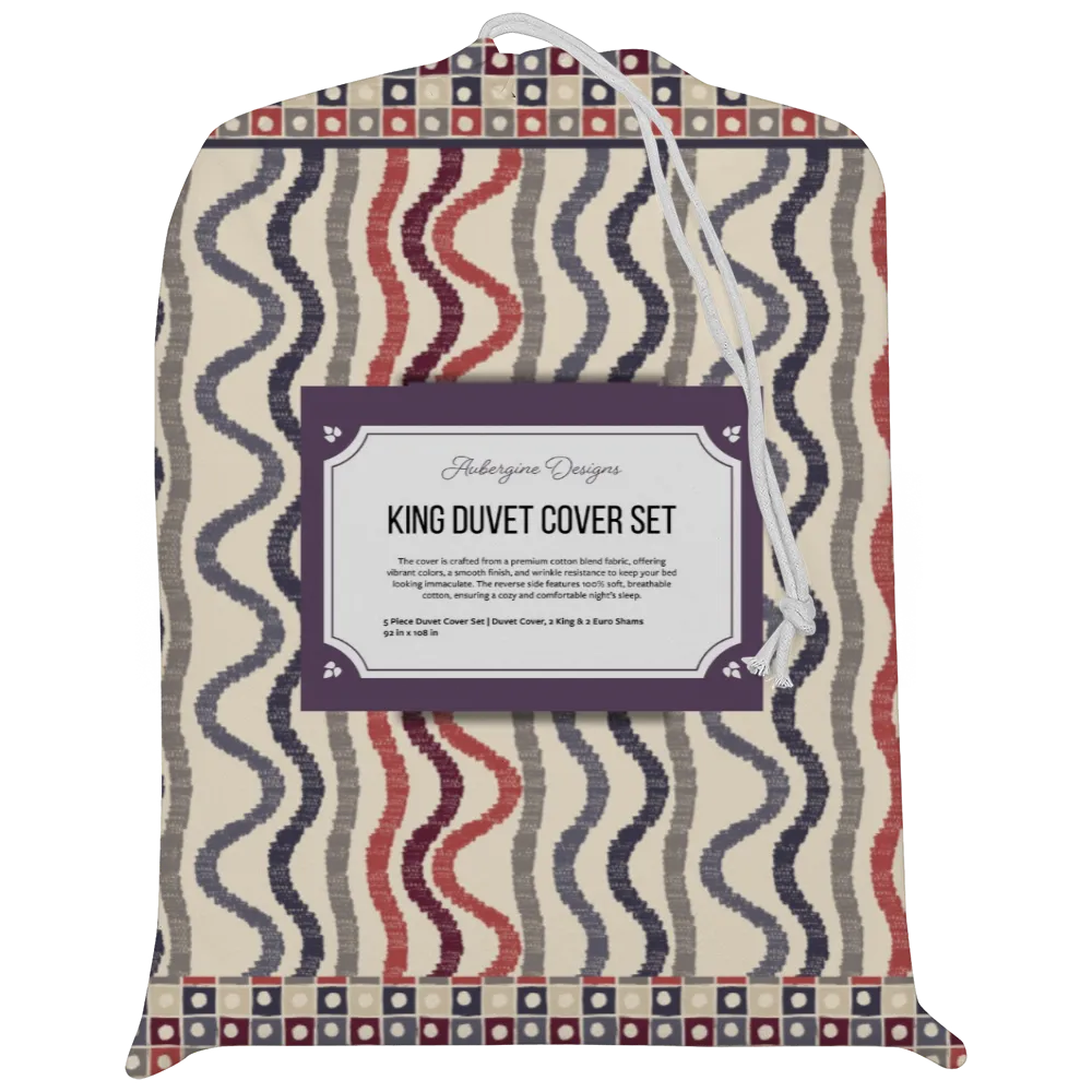 Americana – Geometric Duvet Cover Set | Ikat Fusion Collection