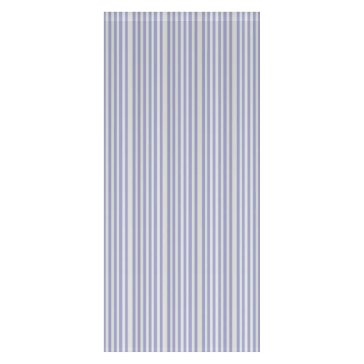 Window Curtain Set - Cotton Blend (2 Panels) | French Stripe - Periwinkle