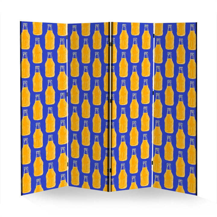 4 Panel Room Divider Folding Screen / Soda Pop!