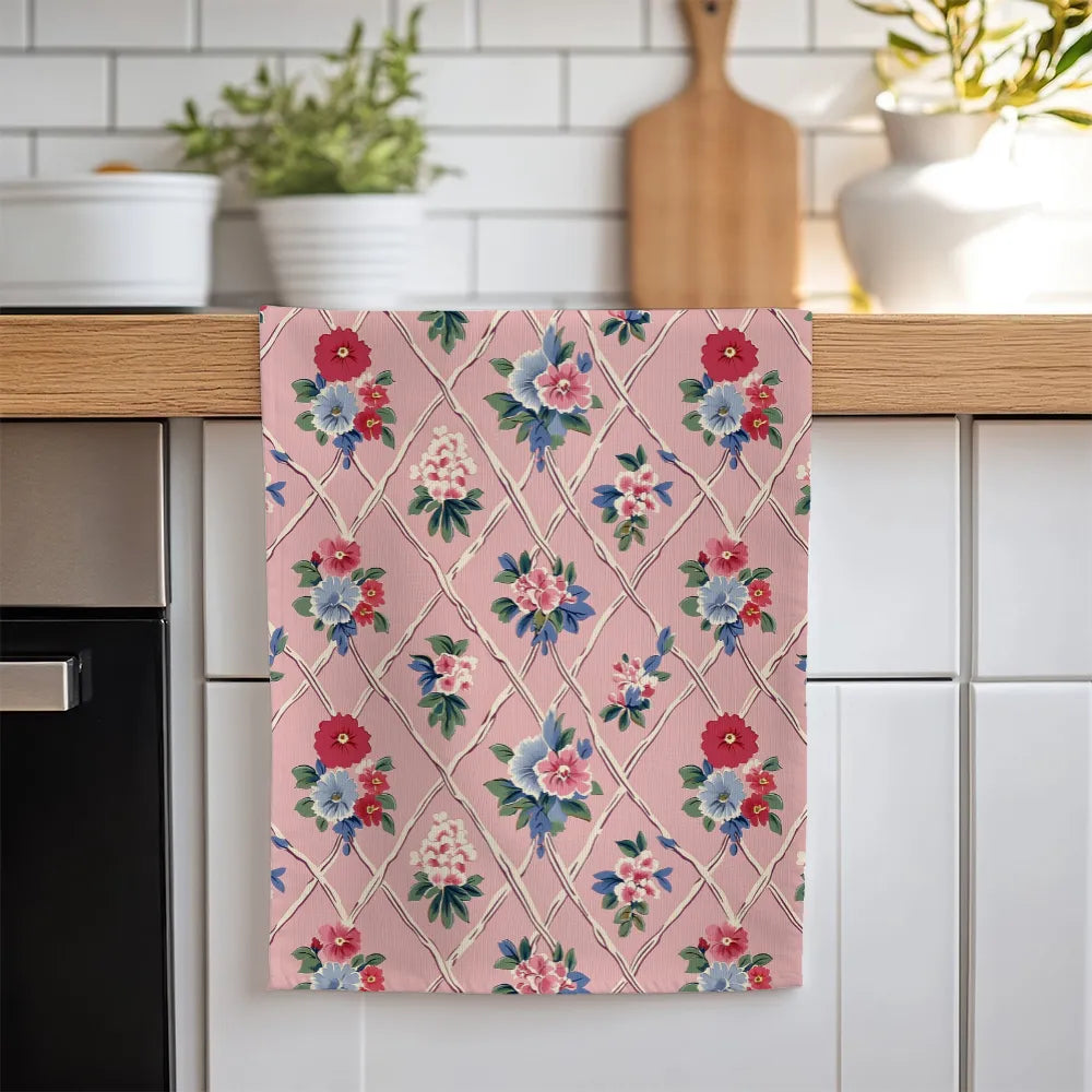Mildred Tea Towel Set (4) | Vintage Cottage Collection