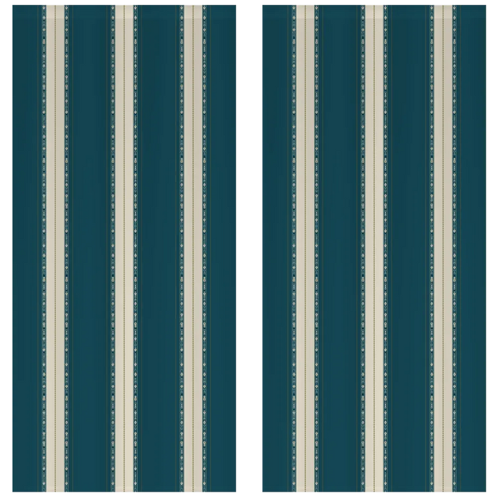 Sunlit &amp; Harvest Garden™ Curtain Panel Set (2 Panels) - Stripe