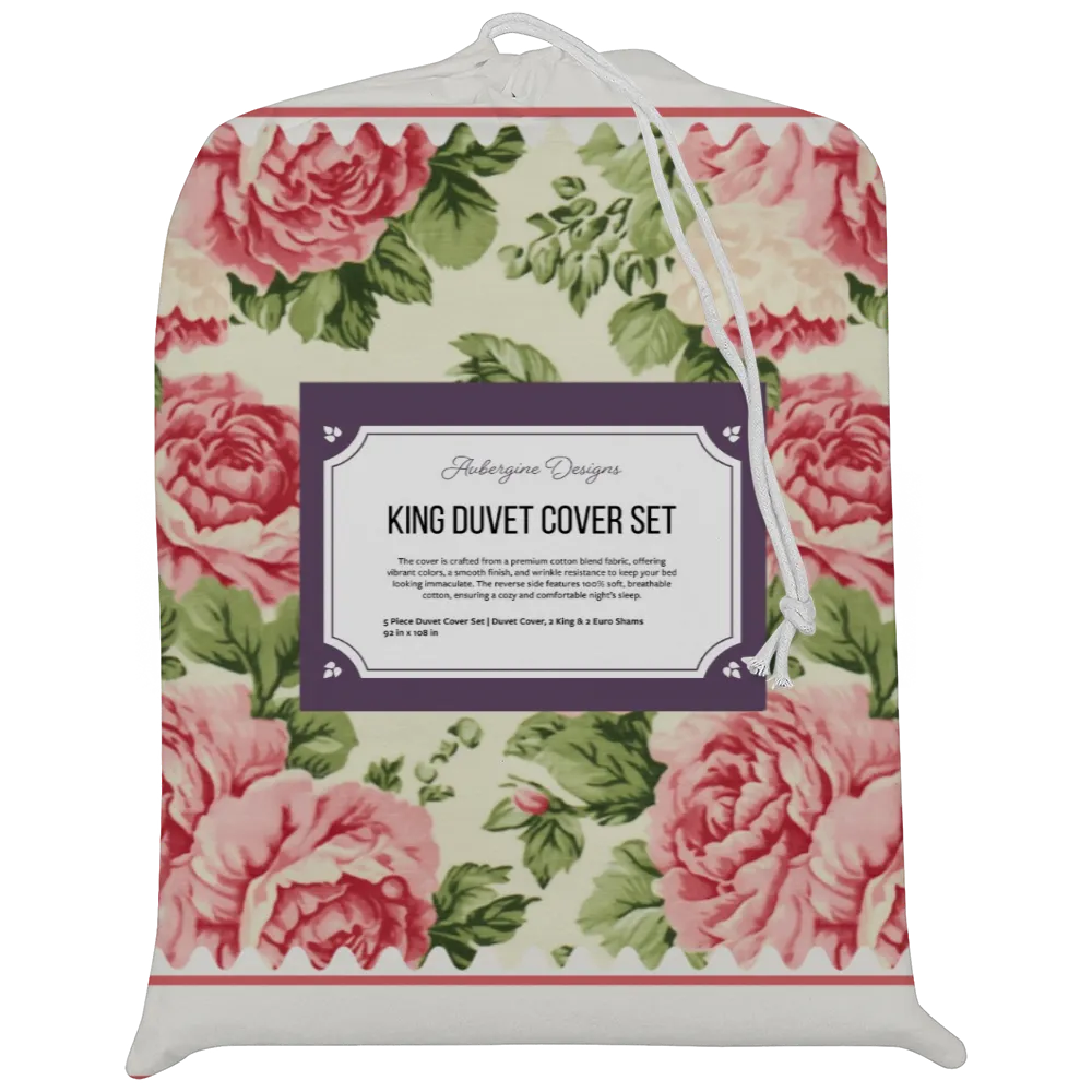 Vintage Cottage Collection Duvet Cover Set - Sharron