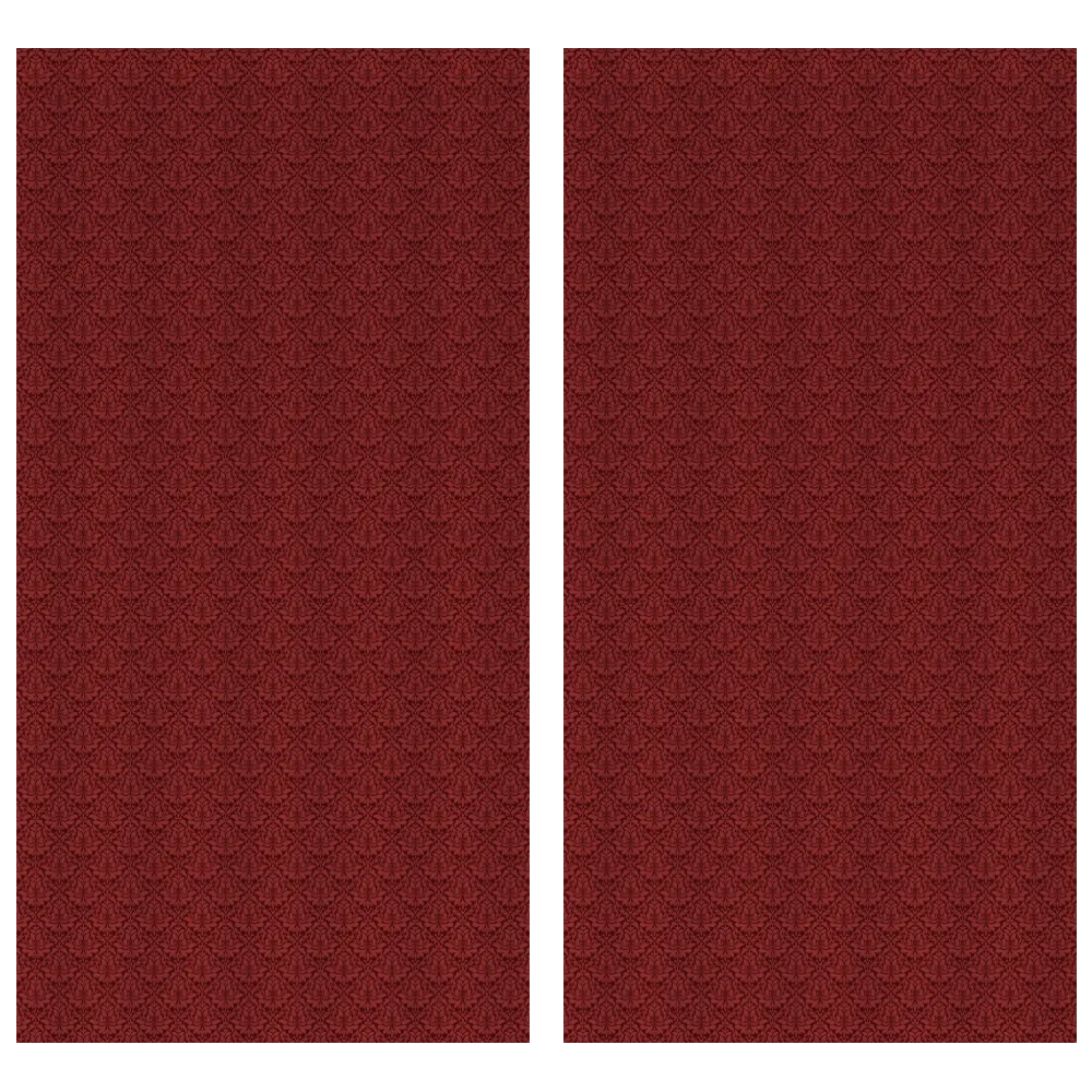 Midnight Garden™ Cotton Blend Curtain Panel Set (2 Panels) – Damask